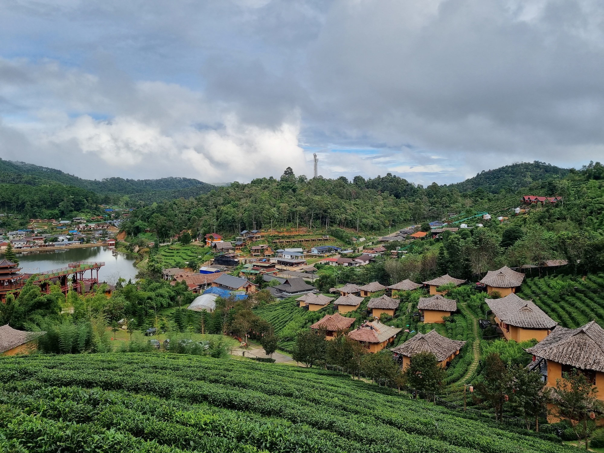 Beautiful village of Ban Rak Thai, a Chinese settlement in Mae Hong Son, Thailand